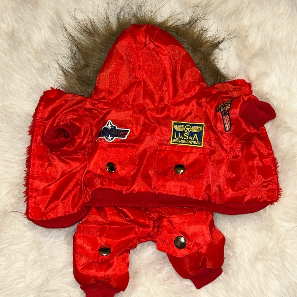 Cozy dog winter jacket